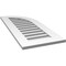 Ekena Millwork Quarter Round Top Right Surface Mount PVC Gable Vent w/ 3-1/2"W x 1"P Standard Frame, 16"W x 38"H GVPQR16X3801SF - alternate 2